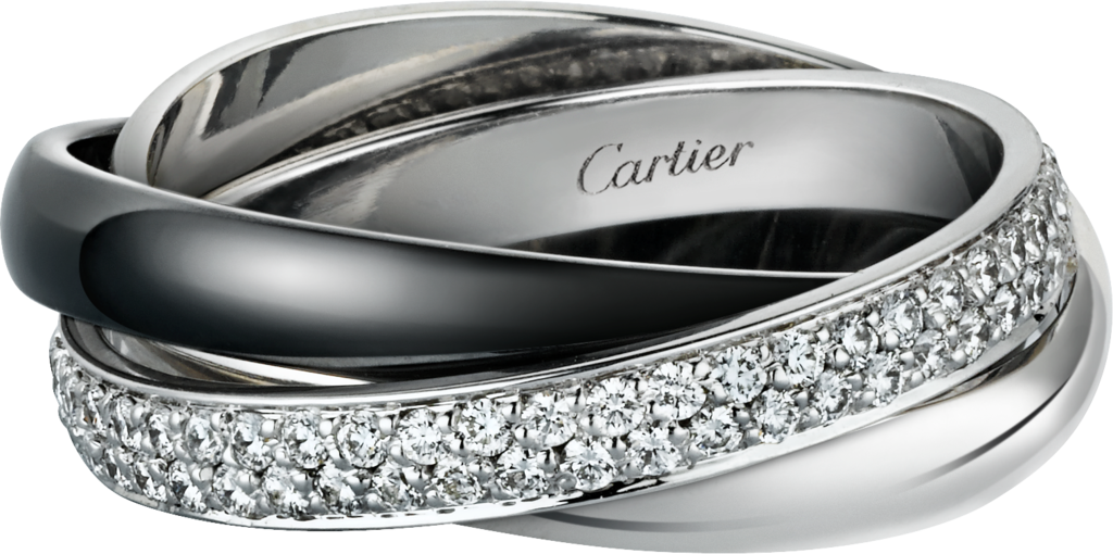 cartier 18k trinity ring