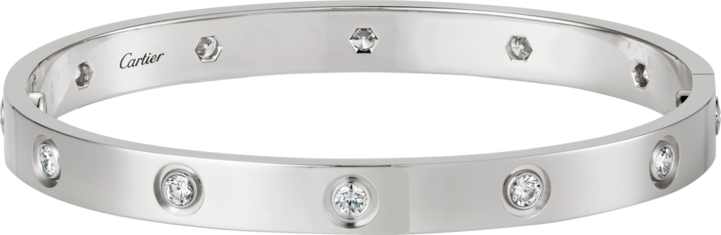 cartier men's love bracelet white gold