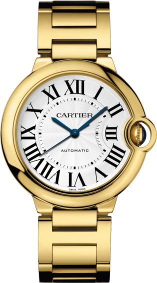 Ballon Bleu de Cartier watch 36mm, automatic movement, yellow gold