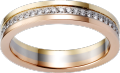 Vendôme Louis Cartier Wedding Ring White gold, yellow gold, rose gold, diamonds