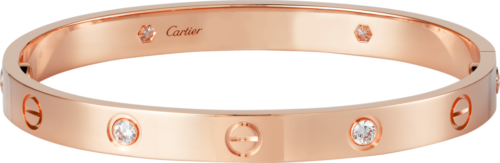 CRB6036017 - LOVE bracelet, 4 diamonds 
