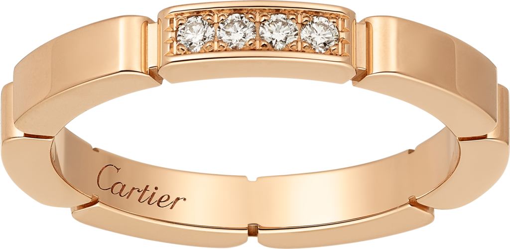 Maillon Panthère wedding ringRose gold, diamonds