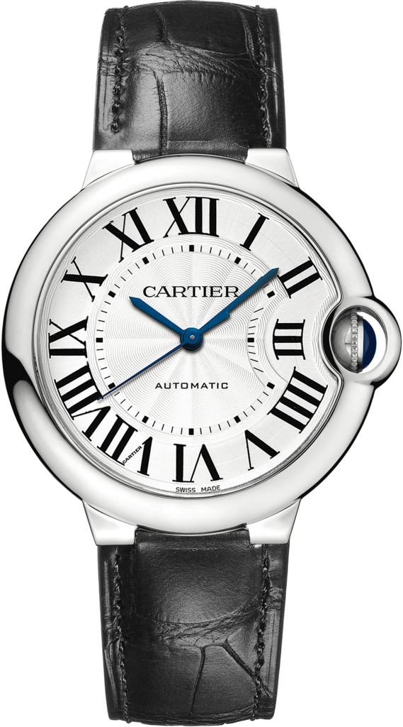 Ballon Bleu de Cartier watch36 mm, steel, leather