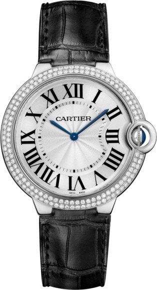 cartier diamond mens watch