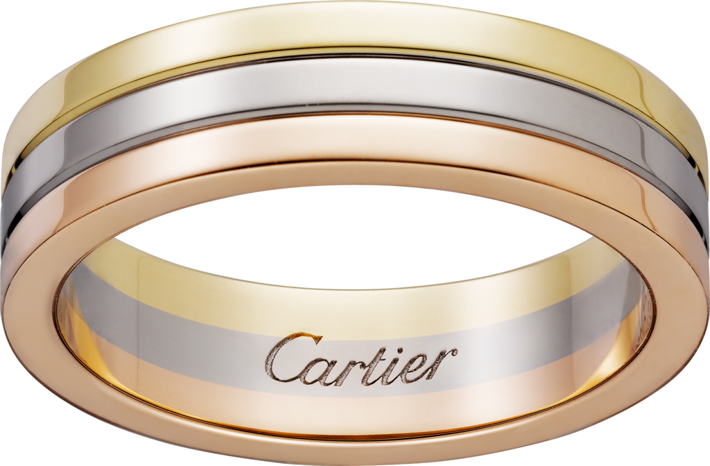 Vendôme Louis Cartier Wedding RingWhite gold, yellow gold, rose gold