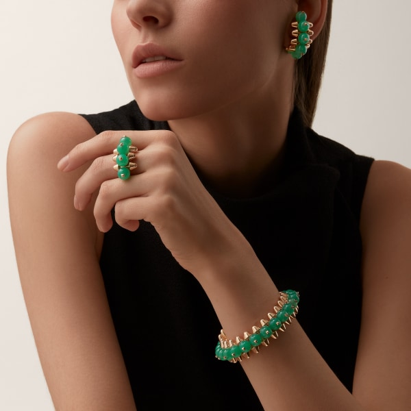 Clash de Cartier ring, chrysoprase, extra-large model  Rose gold, chrysoprase