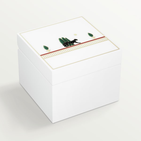 CROG000911 Panthere jewellery box Lacquered wood Cartier