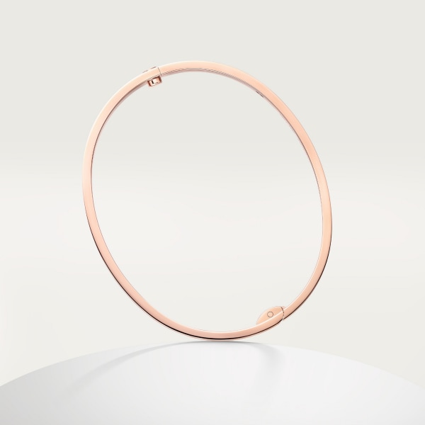 Love bracelet, classic model, one screw closure Rose gold