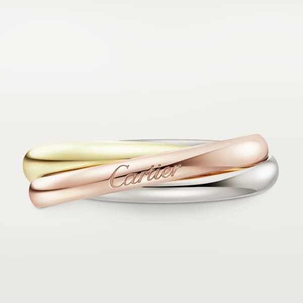 Trinity ring, small model White gold, yellow gold, rose gold