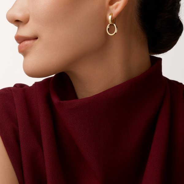 Love earrings Yellow gold