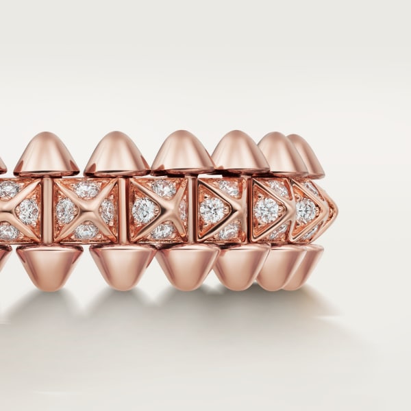 Clash de Cartier ring Rose gold, diamonds