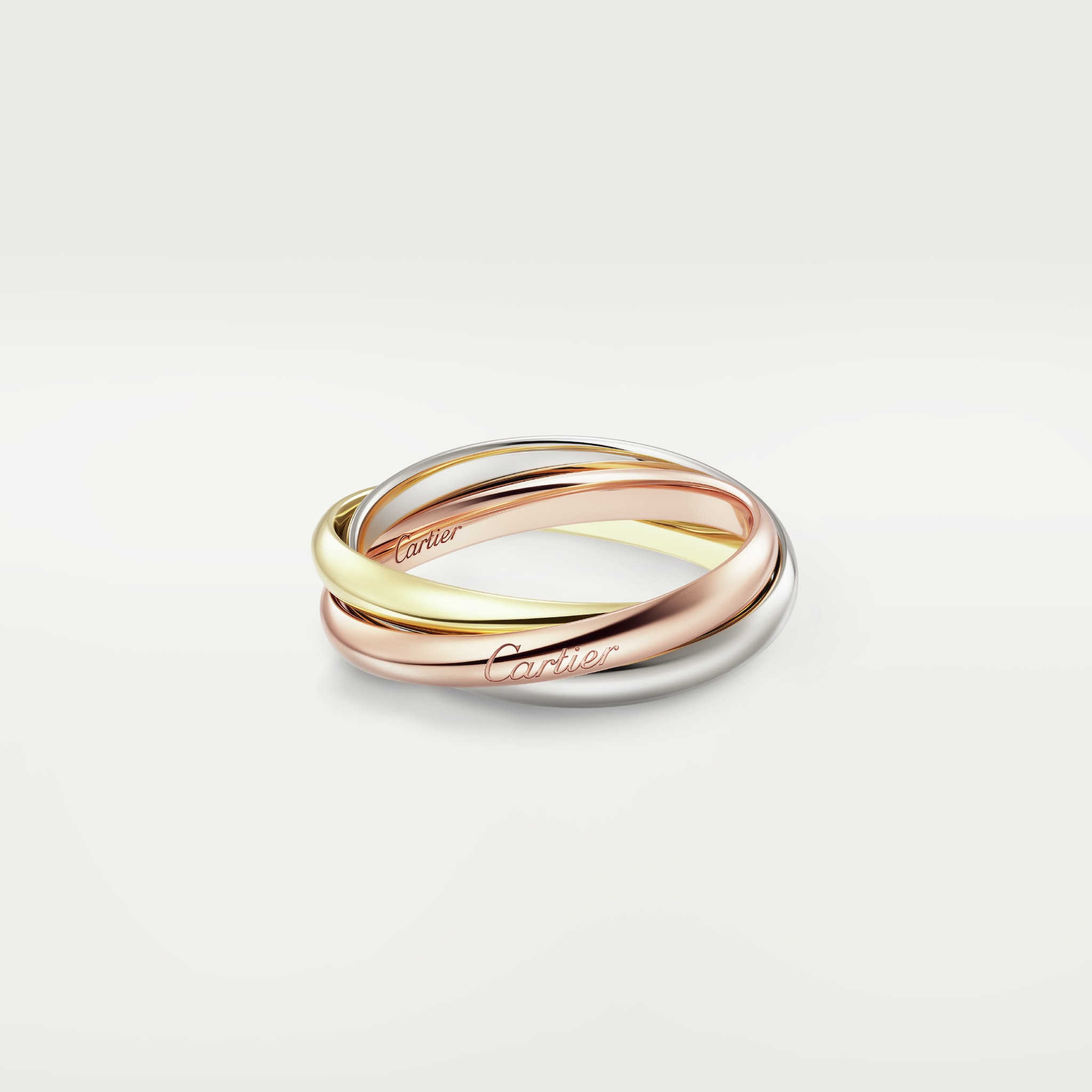 Trinity ring, small modelWhite gold, yellow gold, rose gold