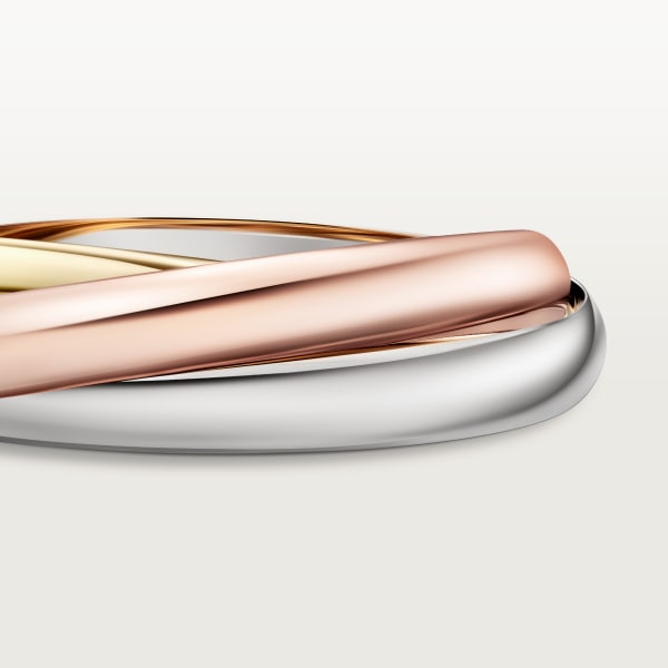 Trinity bracelet, extra-large model White gold, yellow gold, rose gold