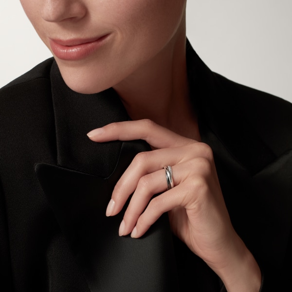 Cartier trinity discount ring black ceramic