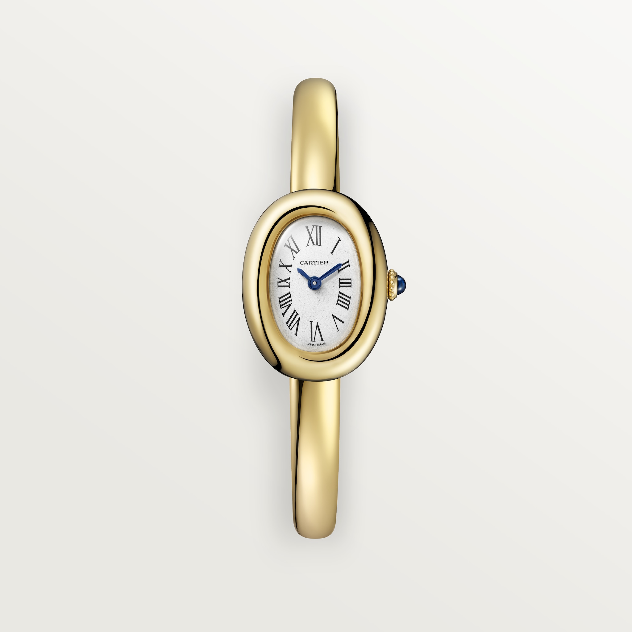 Baignoire 1920 watch (Size 17)Mini model, size 17, quartz movement, yellow gold
