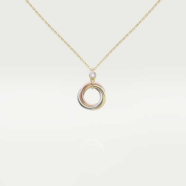CRB7224815 Trinity necklace White gold yellow gold rose gold