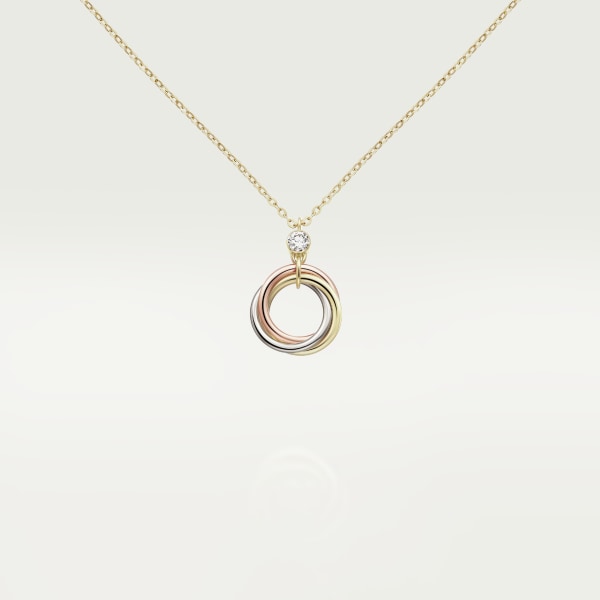 Trinity necklace White gold, yellow gold, rose gold, diamonds