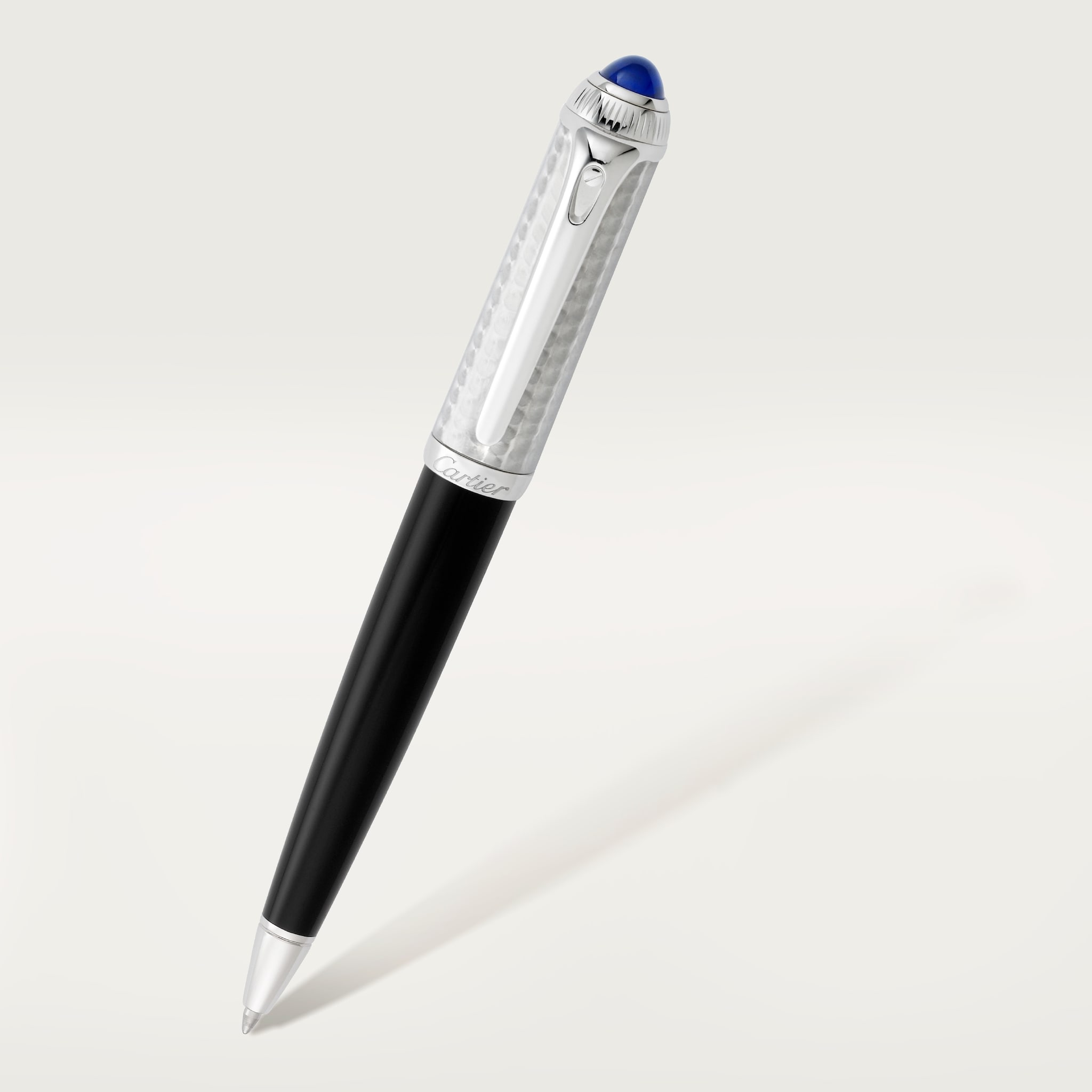 R de Cartier penEngraved metal, composite, palladium finish