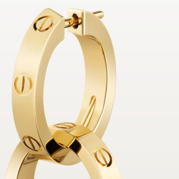 Love earrings Yellow gold