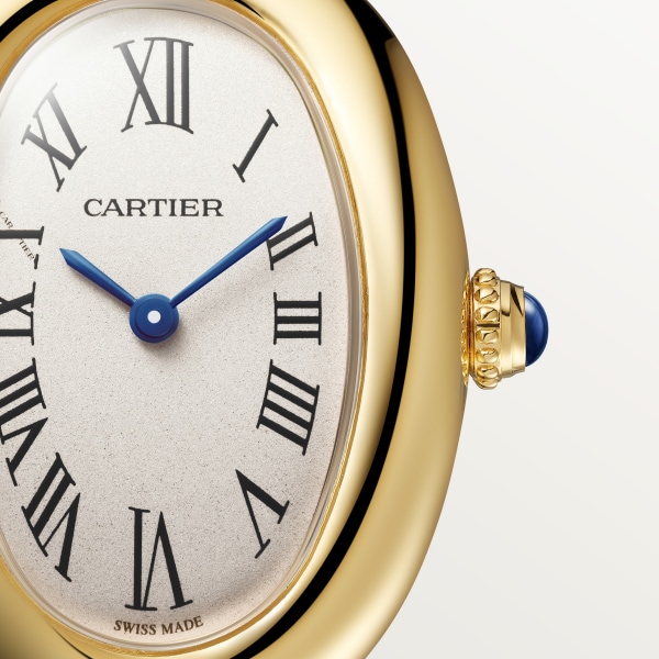 Baignoire watch Small model, size 15, quartz, yellow gold