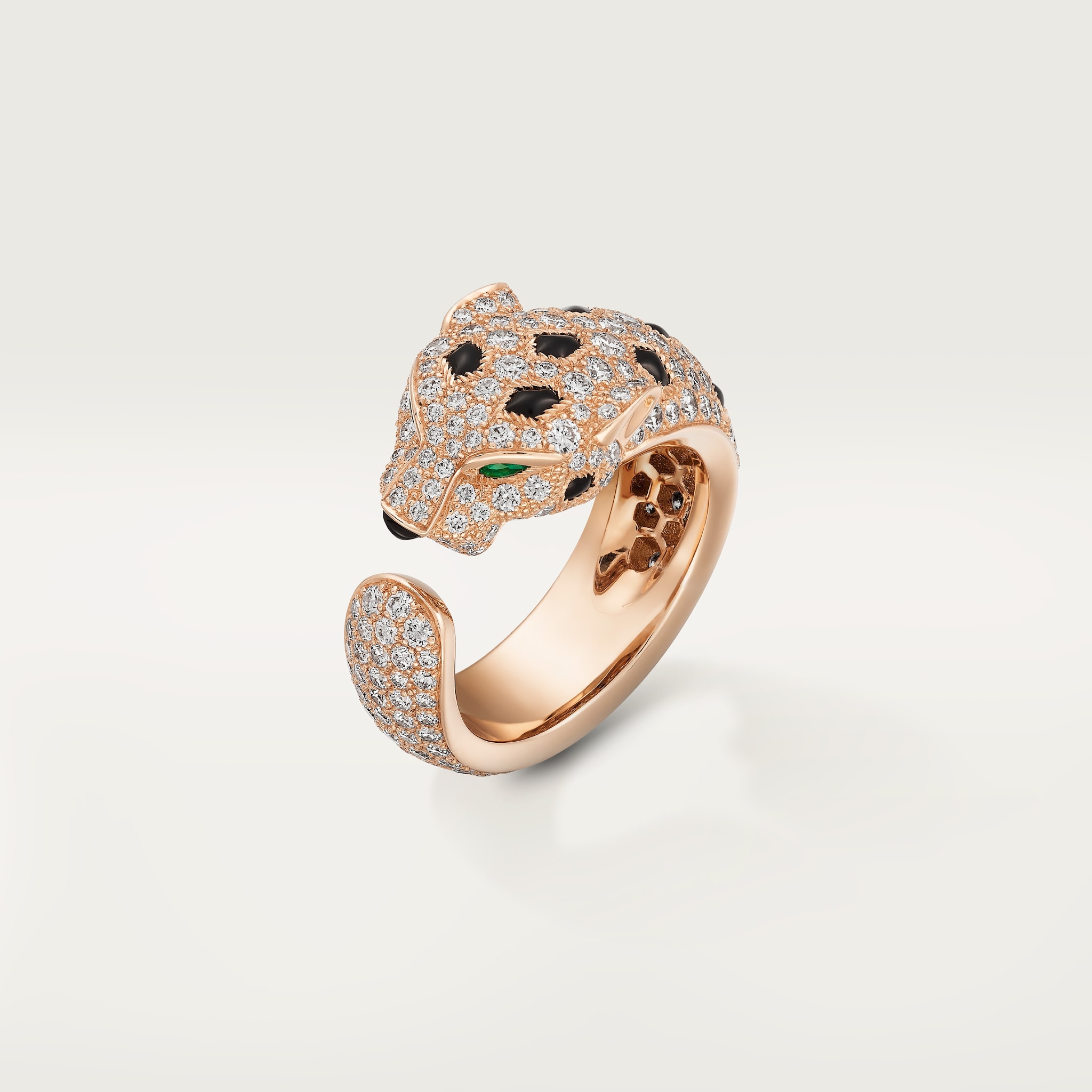 Cartier panther ring rose gold hot sale