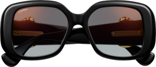 Panthère de Cartier Sunglasses Black composite, grey lenses 