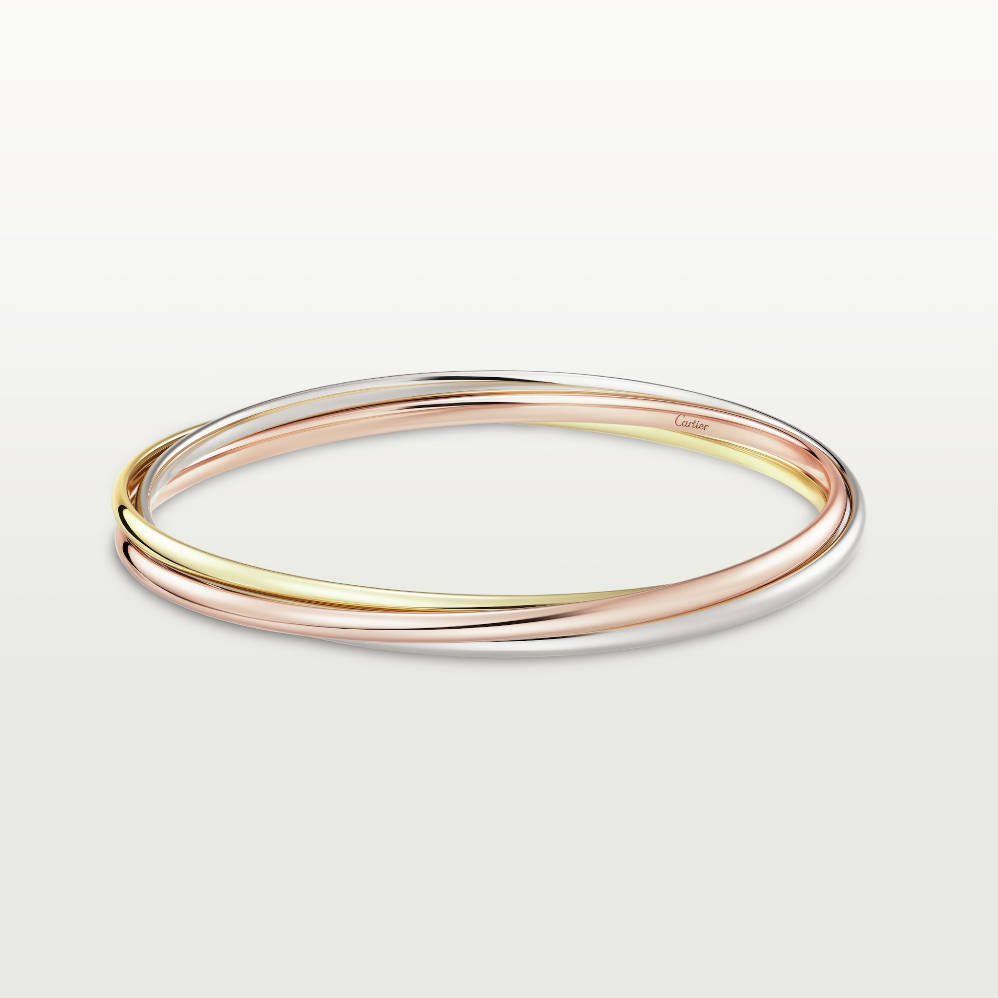 Trinity bracelet, small modelWhite gold, yellow gold, rose gold
