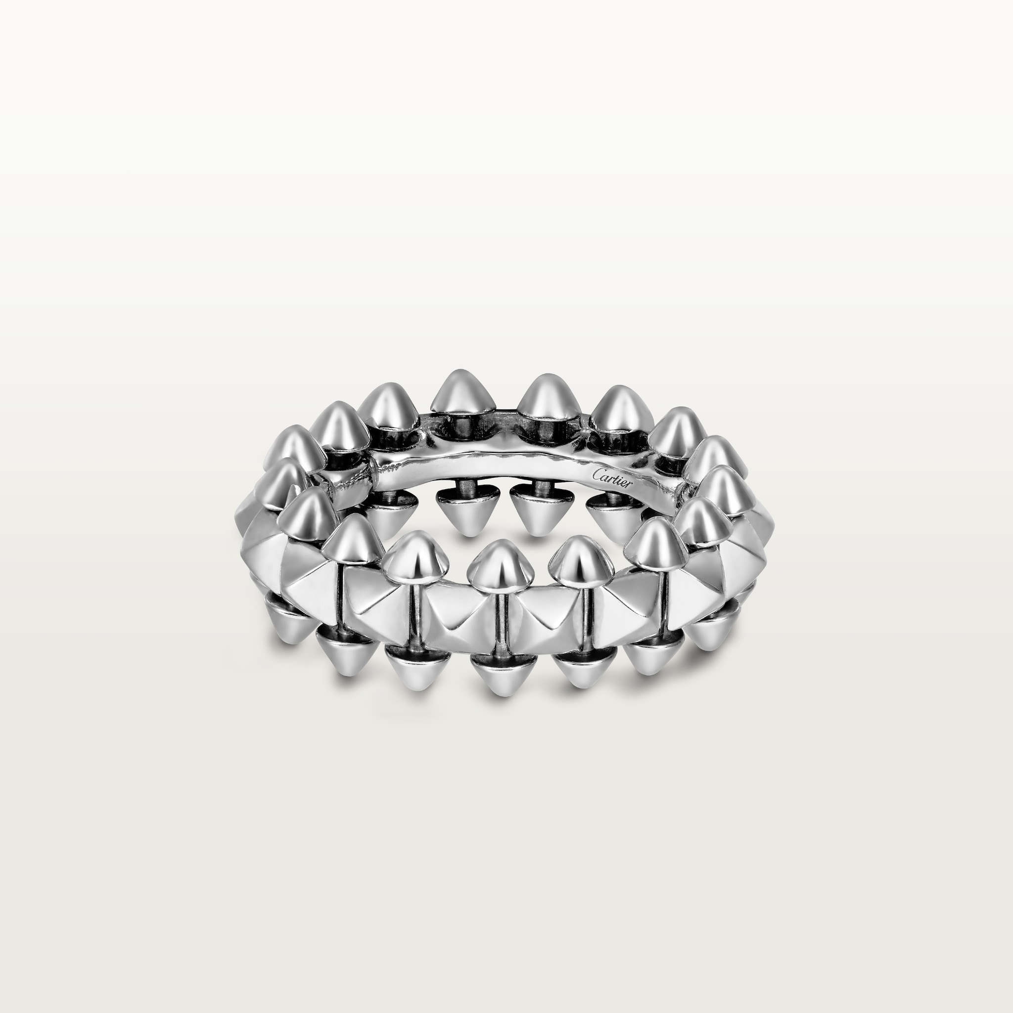 Clash de Cartier ring, medium modelRhodium-finish white gold