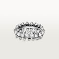 Clash de Cartier ring Medium Model Rhodium-finish white gold