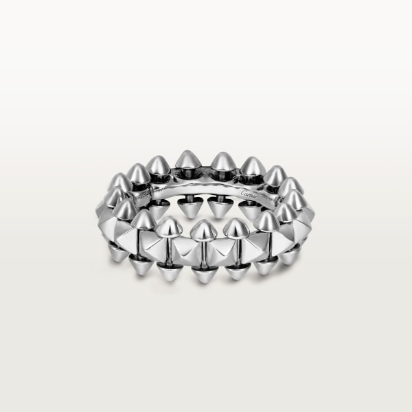 Clash de Cartier ring, medium model Rhodium-finish white gold