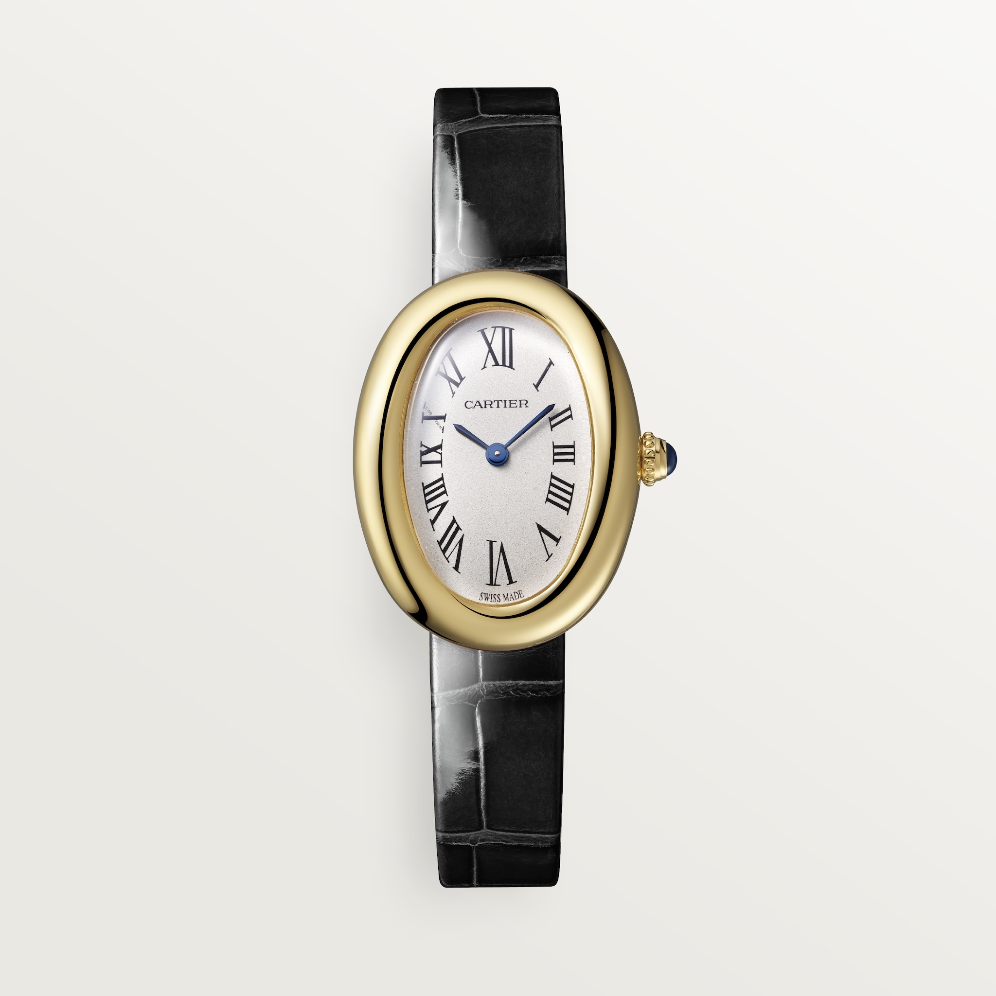 Baignoire watchSmall model, quartz movement, yellow gold