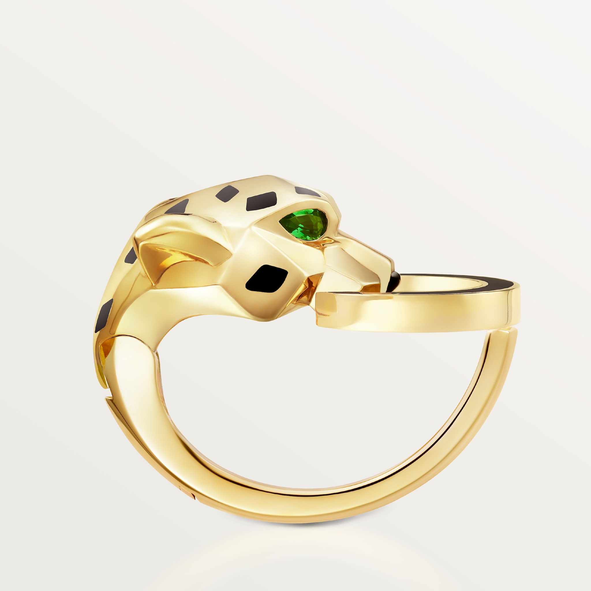 Panthère de Cartier cufflinksYellow gold, onyx, tsavorite, lacquer