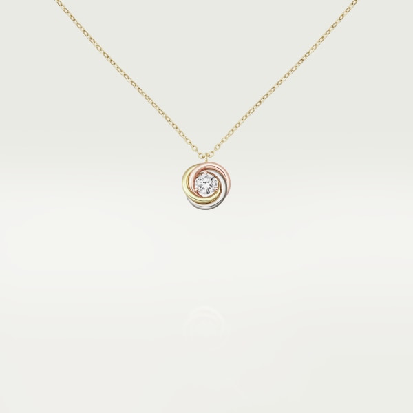 Trinity necklace White gold, yellow gold, rose gold, diamonds