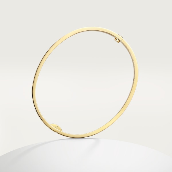 Love bracelet, classic model, 4 diamonds, one screw closure Yellow gold, diamonds