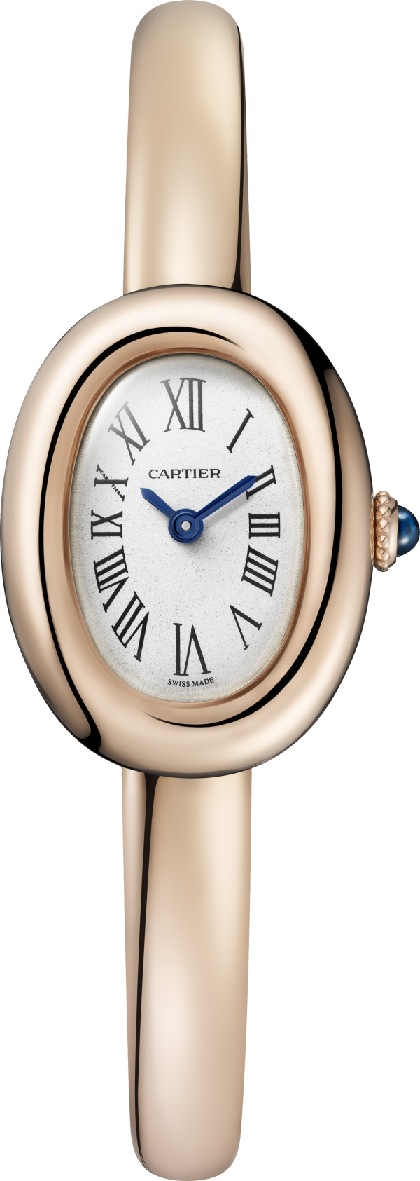 Baignoire watch (Size 16) Mini model, quartz movement, rose gold