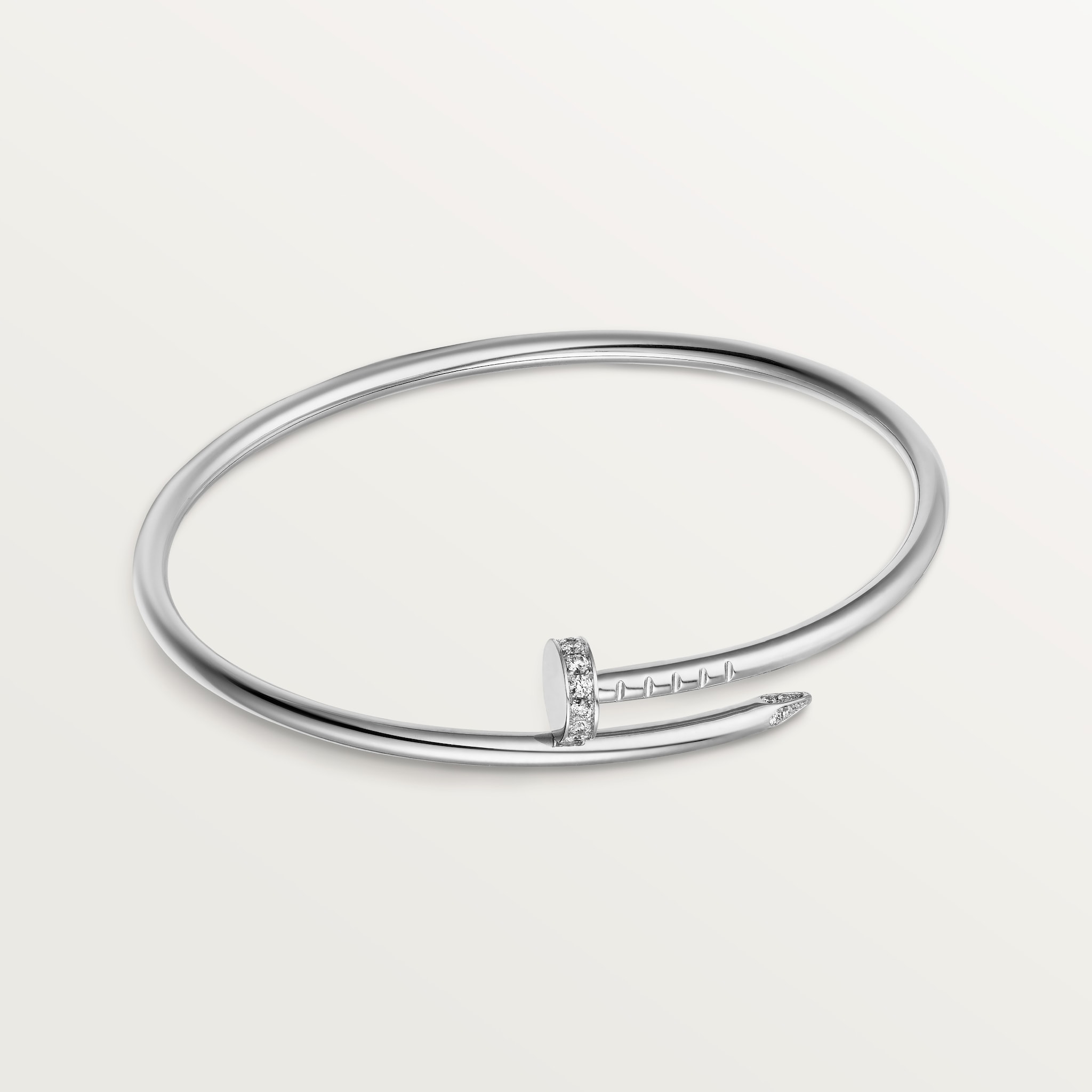 Cartier nail bracelet white gold 2025