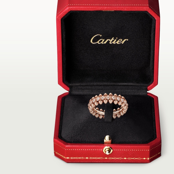 Clash de Cartier ring Rose gold, diamonds
