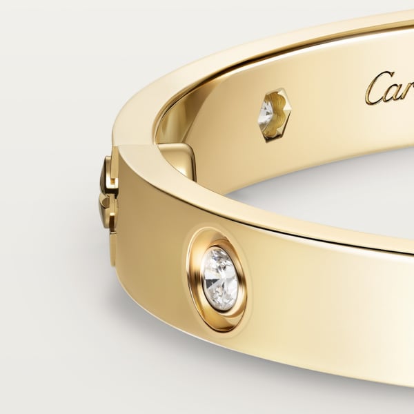 Love bracelet, classic model, 10 diamonds Yellow gold, diamonds